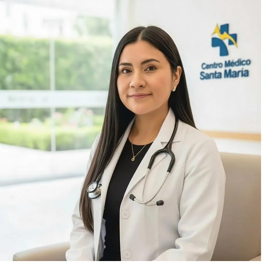 Dra. Mirsaid Huamán Cruz, médica cardióloga del Centro Médico Santa María en Cusco